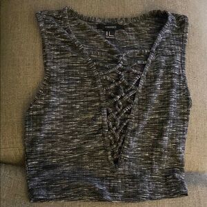Forever 21 Gray Sleeveless Top